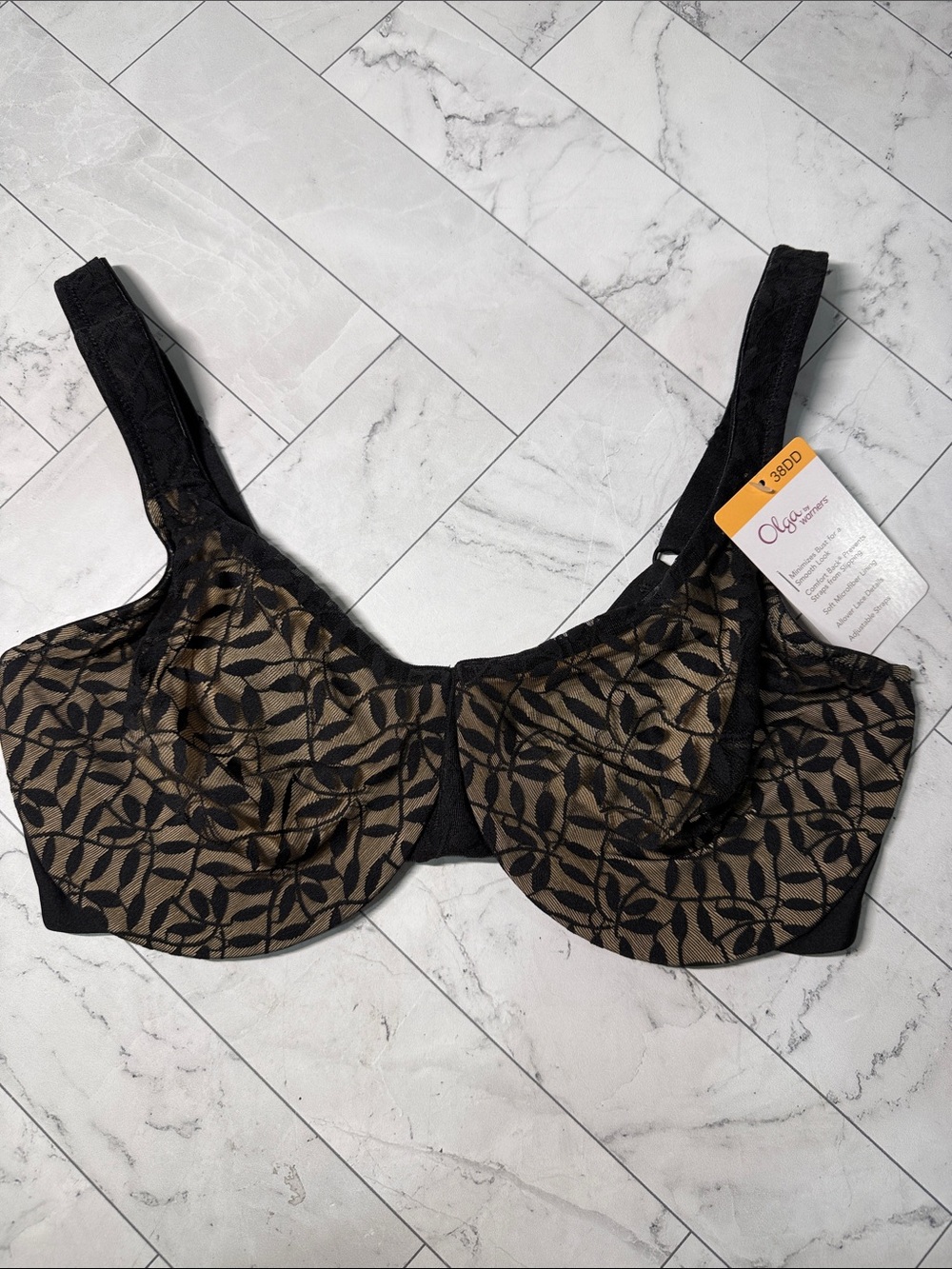 Olga Lace Unlined Underwire Bra 38DD